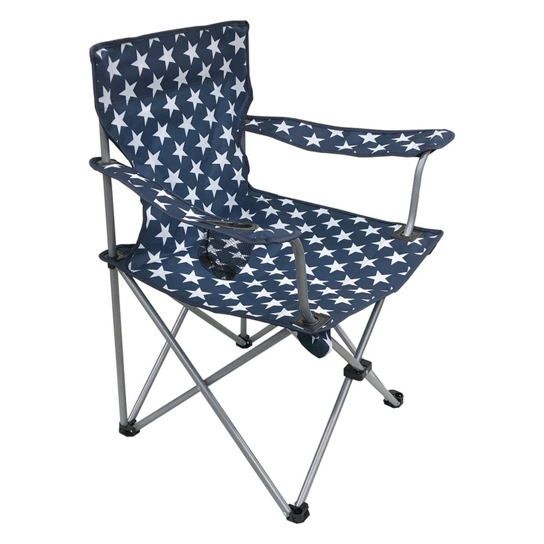 Pro Action Star Print Polyester Adults Folding Camping Chair