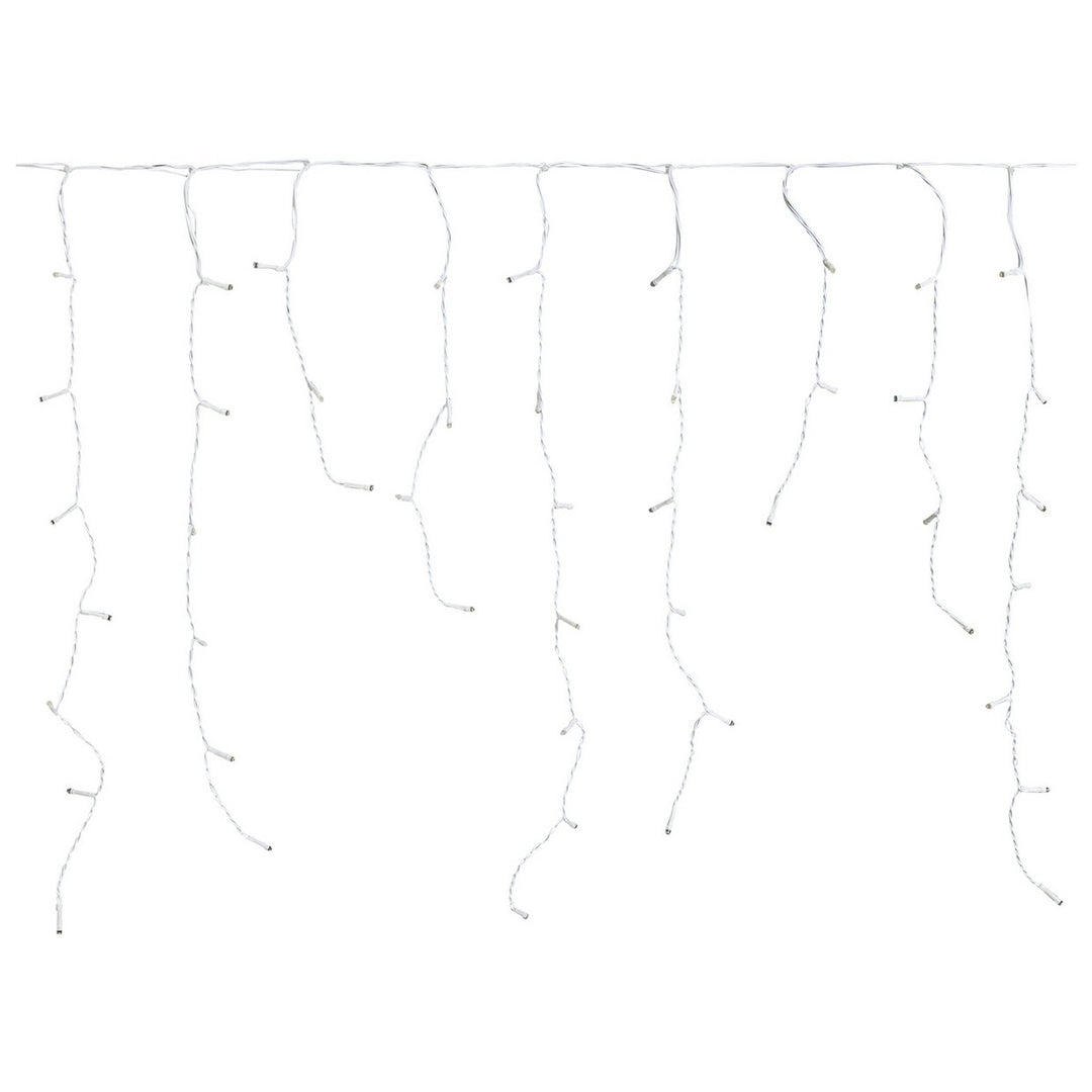 Habitat 160 Warm White LED Christmas Icicle Lights - 8.1m