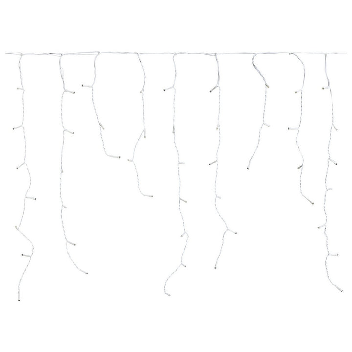 Habitat 160 Warm White LED Christmas Icicle Lights - 8.1m