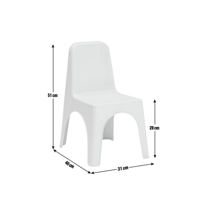 Bica Pair of Kids Plastic Chairs - White