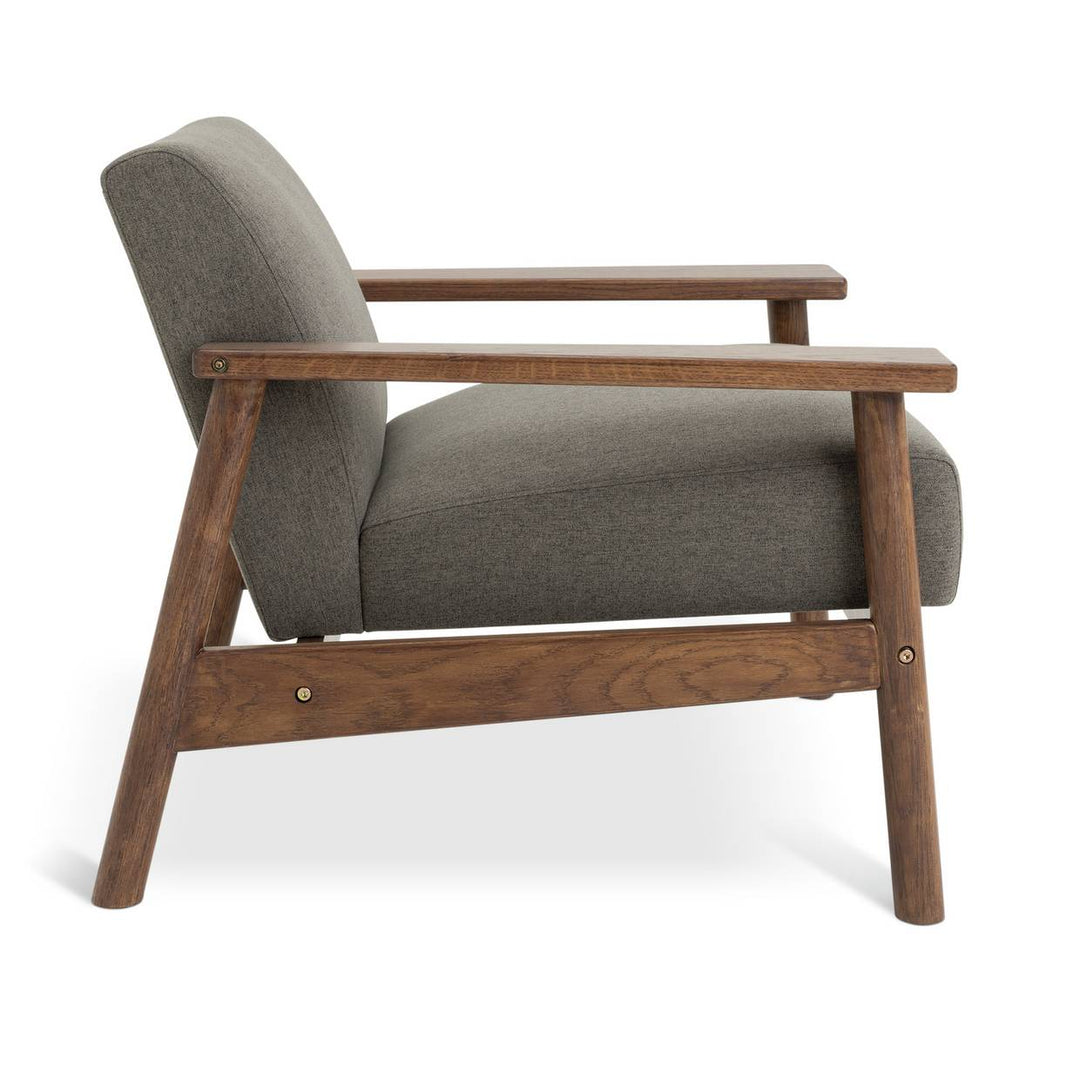 Habitat Dore Fabric Wingback Armchair - Grey