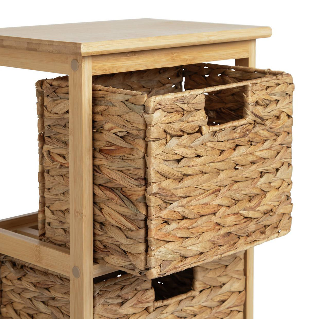 Habitat Bamboo 3 Drawer Bathroom Storage Unit - Natural