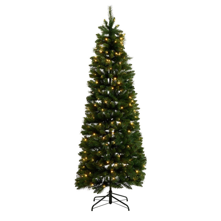 Habitat 7ft Pre Lit Pencil Christmas Tree