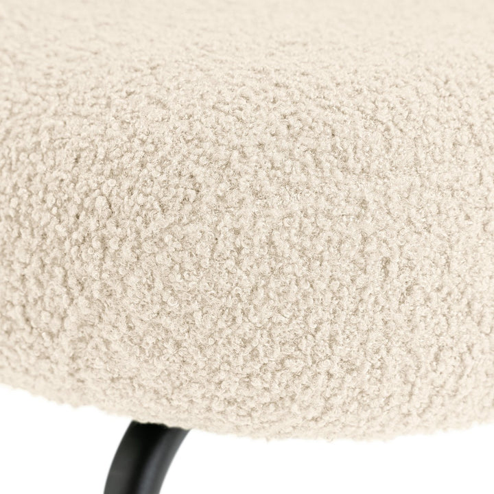 Habitat Cole Boucle Accent Chair - Cream