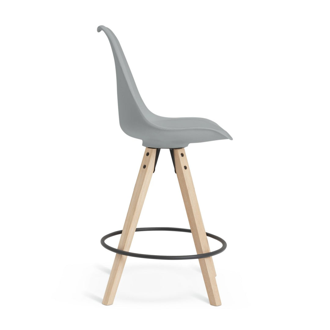 Habitat Jerry Pair of Counter Bar Stools - Grey
