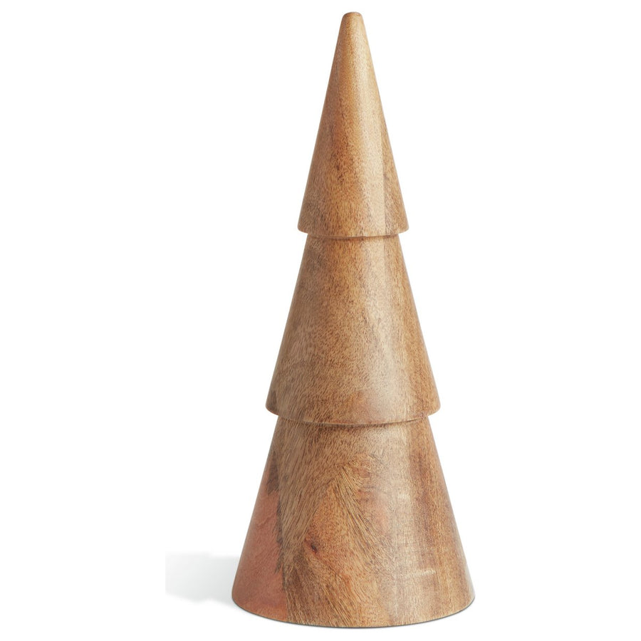 Habitat Mango Wood Christmas Tree Ornament - Natural Decoration