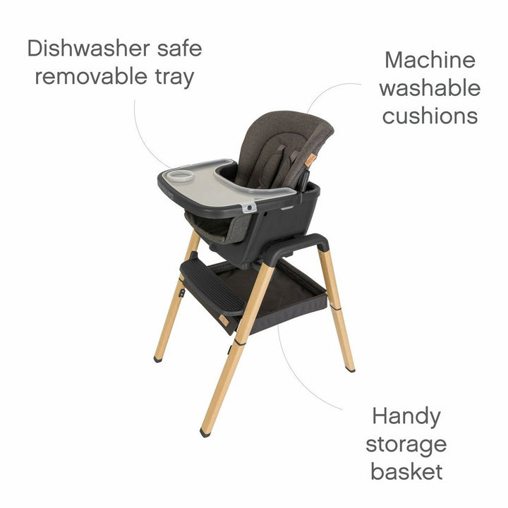 Nova Evolutionary Highchair - Oak Grey
