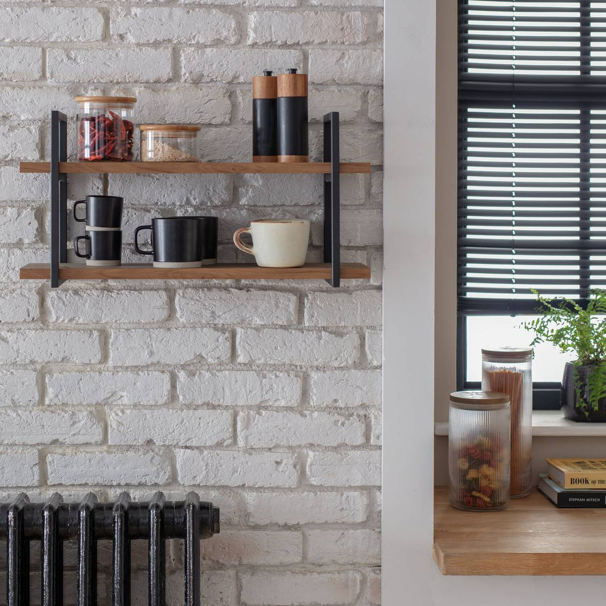 Habitat Nomad 60cm Wall Shelf - Oak