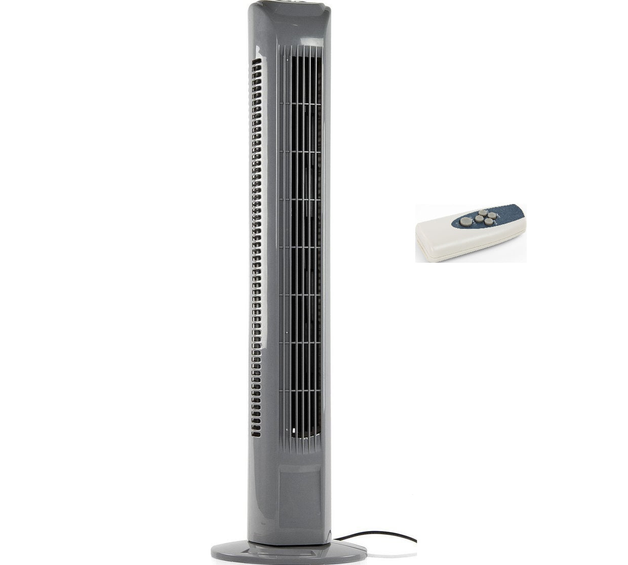 Challenge Grey 3 Speed Oscillating 30" Tower Fan With Remote Control
