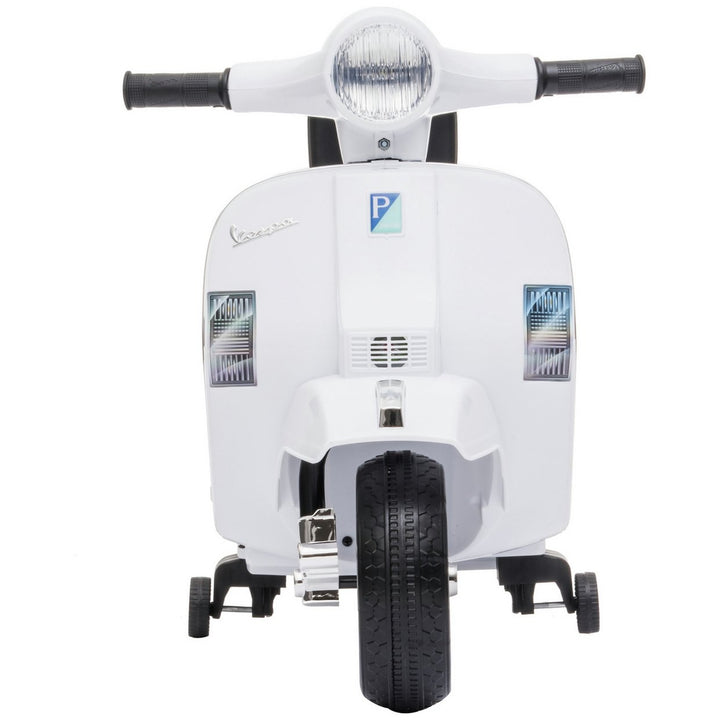 Vespa Licensed Kids Ride On Motorcycle 6V - White