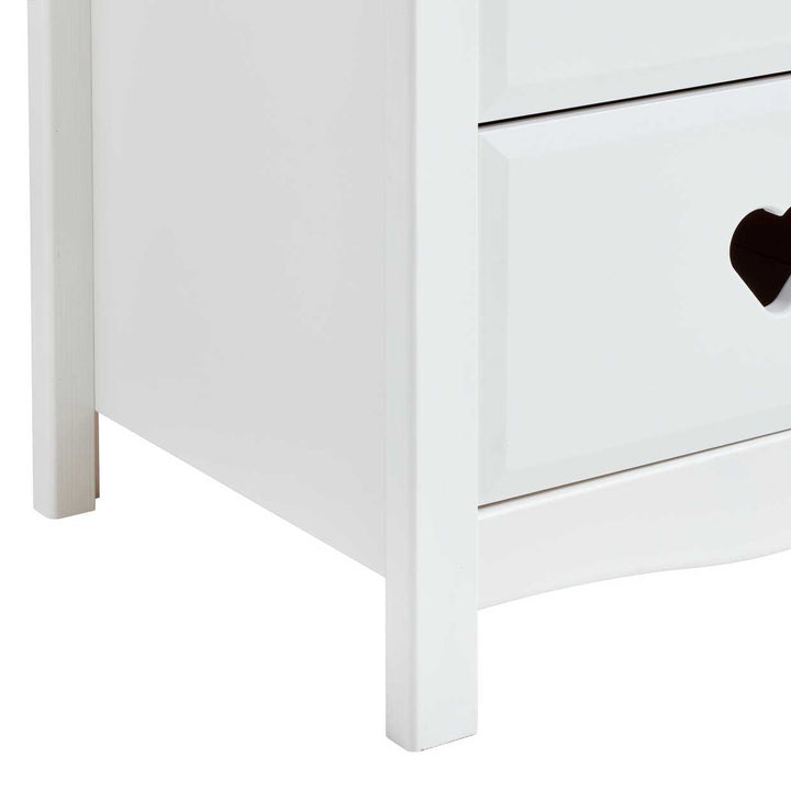 Home Kids Mia 2 Drawer Bedside Table - White