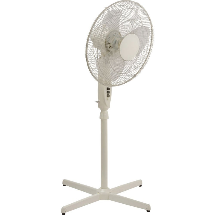 White Oscillating Pedestal Fan - 16 Inch