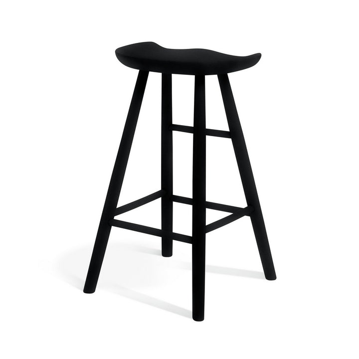 Habitat Barnwell Oak Tall Stool - Black