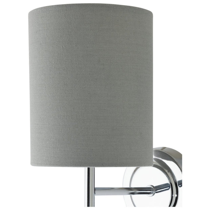 Home Candelabra Steel Wall Light - Chrome &amp; Grey