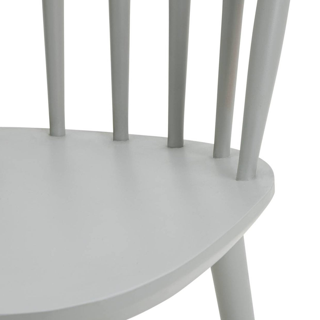 Habitat Talia Pair of Solid Wood Dining Chairs - Grey