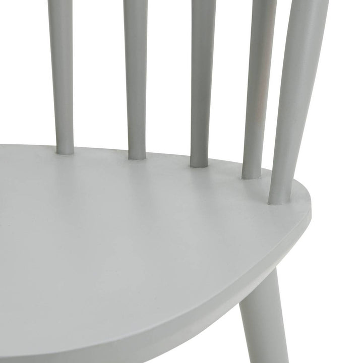 Habitat Talia Pair of Solid Wood Dining Chairs - Grey