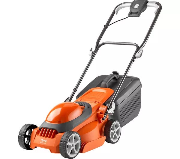 Flymo EasiStore 300R Corded Rotary Lawn Mower - Orange &amp; Grey