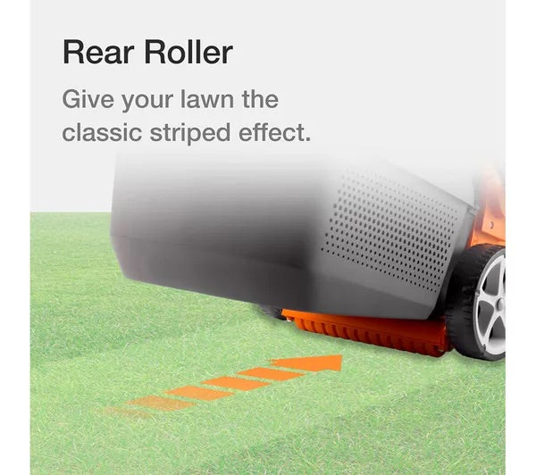 Flymo EasiStore 300R Corded Rotary Lawn Mower - Orange &amp; Grey