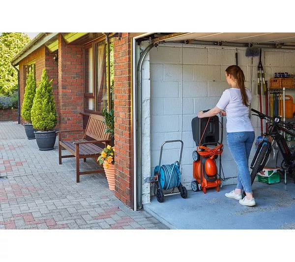 Flymo EasiStore 300R Corded Rotary Lawn Mower - Orange &amp; Grey