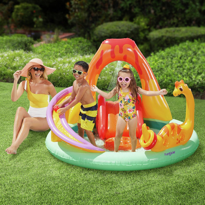 Funsicle 6.6ft Dinosaur Play Centre Paddling Pool - 97L