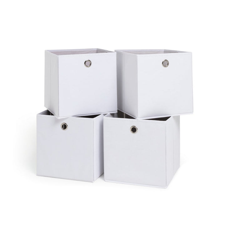 Home Set of 4 Squares Plus Boxes - White
