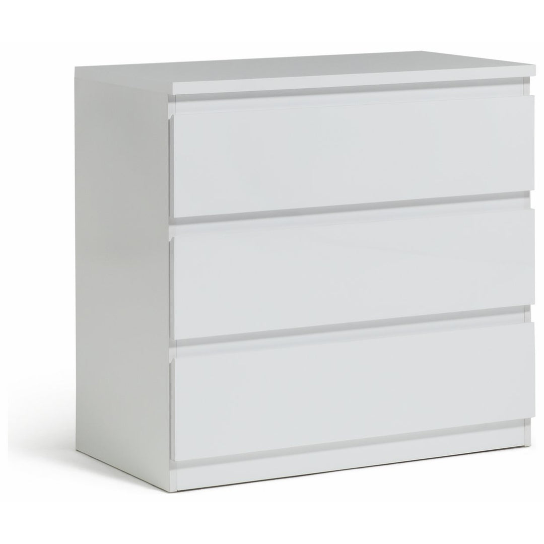 Home Jenson 3 Drawer Chest - Matte White