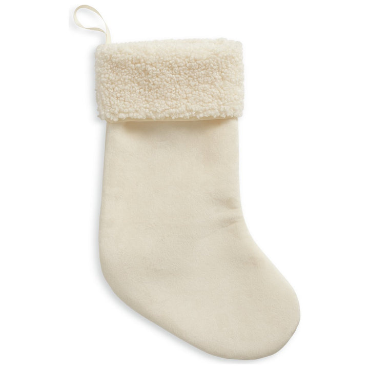 Habitat Cream Quilted Christmas Stocking