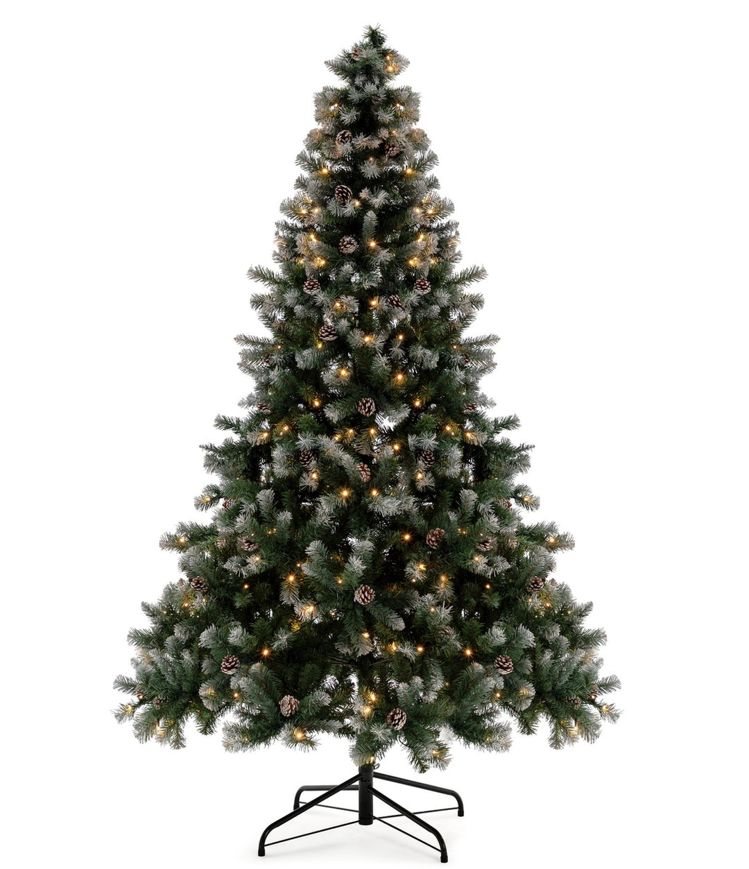 Habitat 8ft Oscar Pre-Lit Pine Cone Christmas Tree - Green