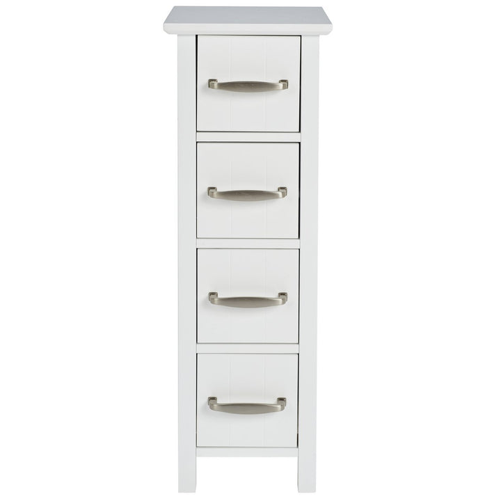 Home 4 Drawer Bathroom Drawer Unit - White