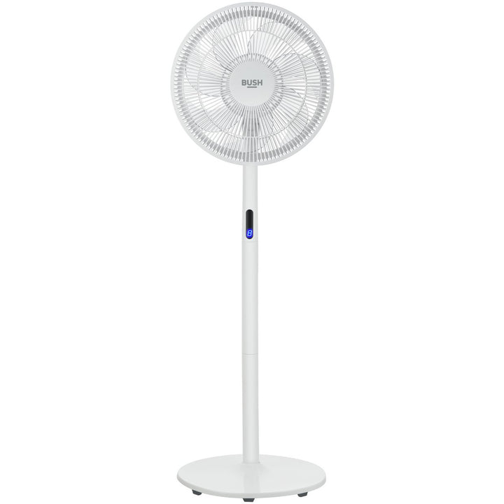 Bush White Pedestal Fan with Remote Control - 16 Inch