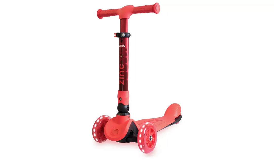 Zinc Flyte Folding Tri Scooter - Maple Red