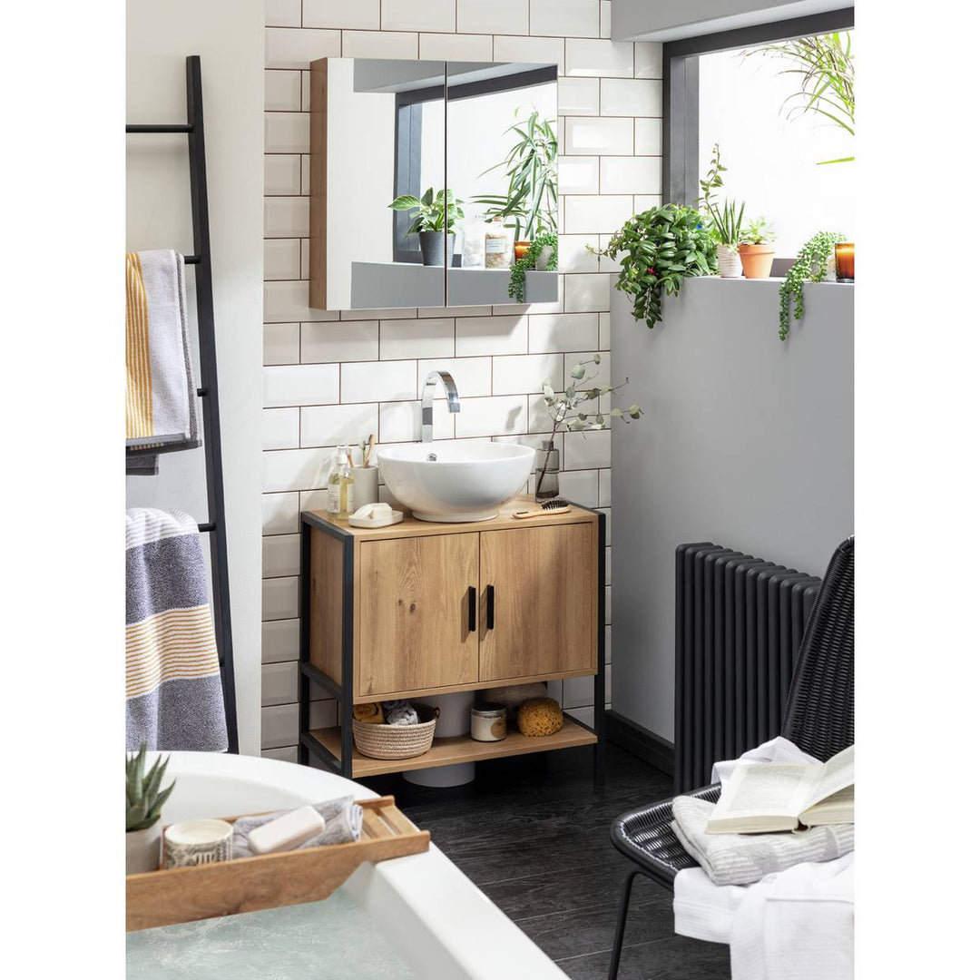 Home Loft Living Under Sink Unit - Oak