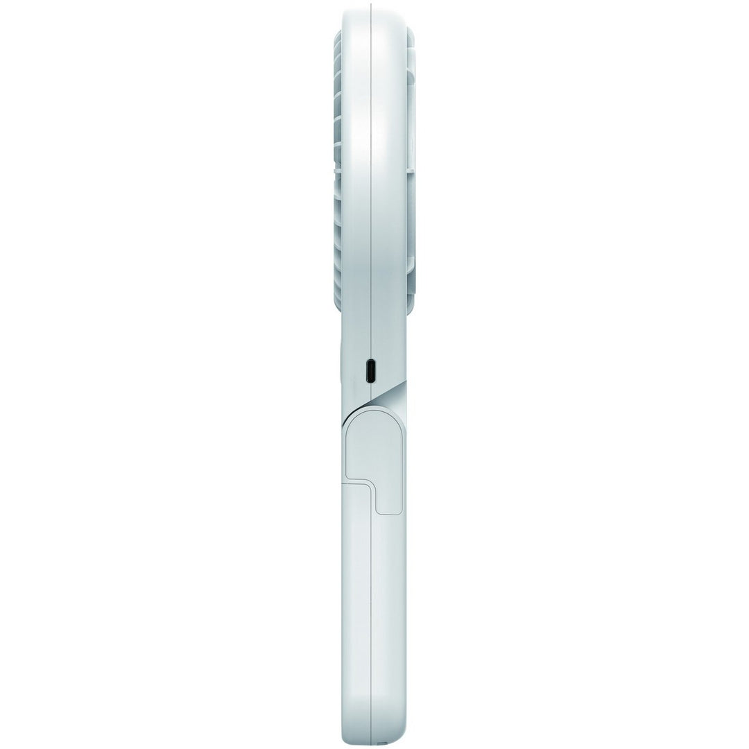 Bush White Handheld &amp; Foldable Rechargeable Desk Fan - 4 Inch