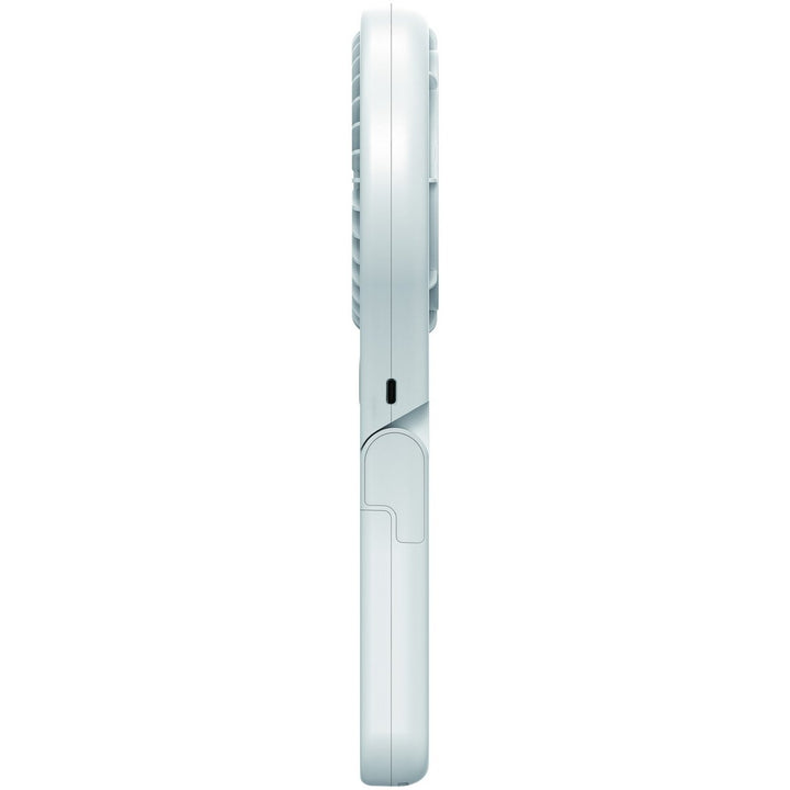 Bush White Handheld &amp; Foldable Rechargeable Desk Fan - 4 Inch