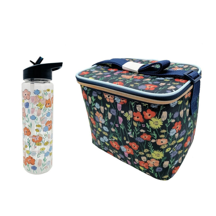 Floral Bee Bag & Bottle Set - 700ml