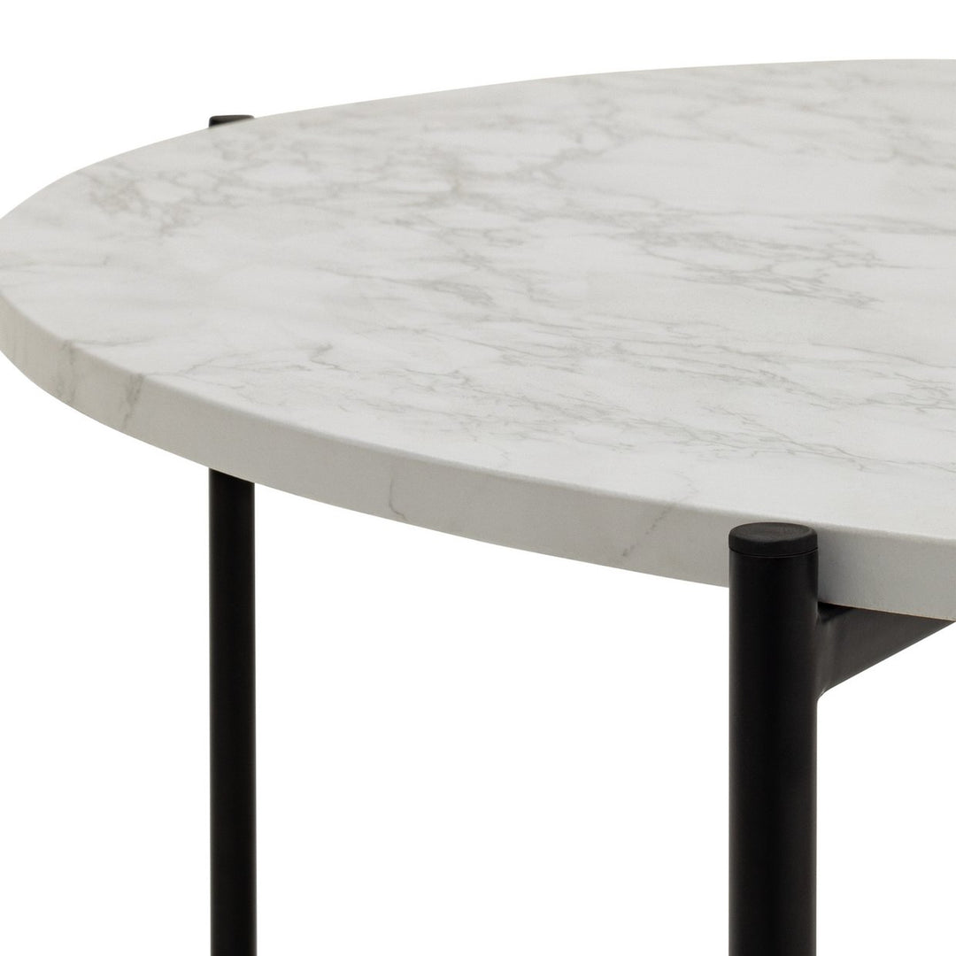 Home Jules Round Coffee Table - Black & White