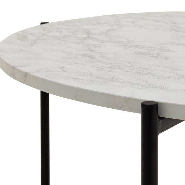 Home Jules Round Coffee Table - Black & White