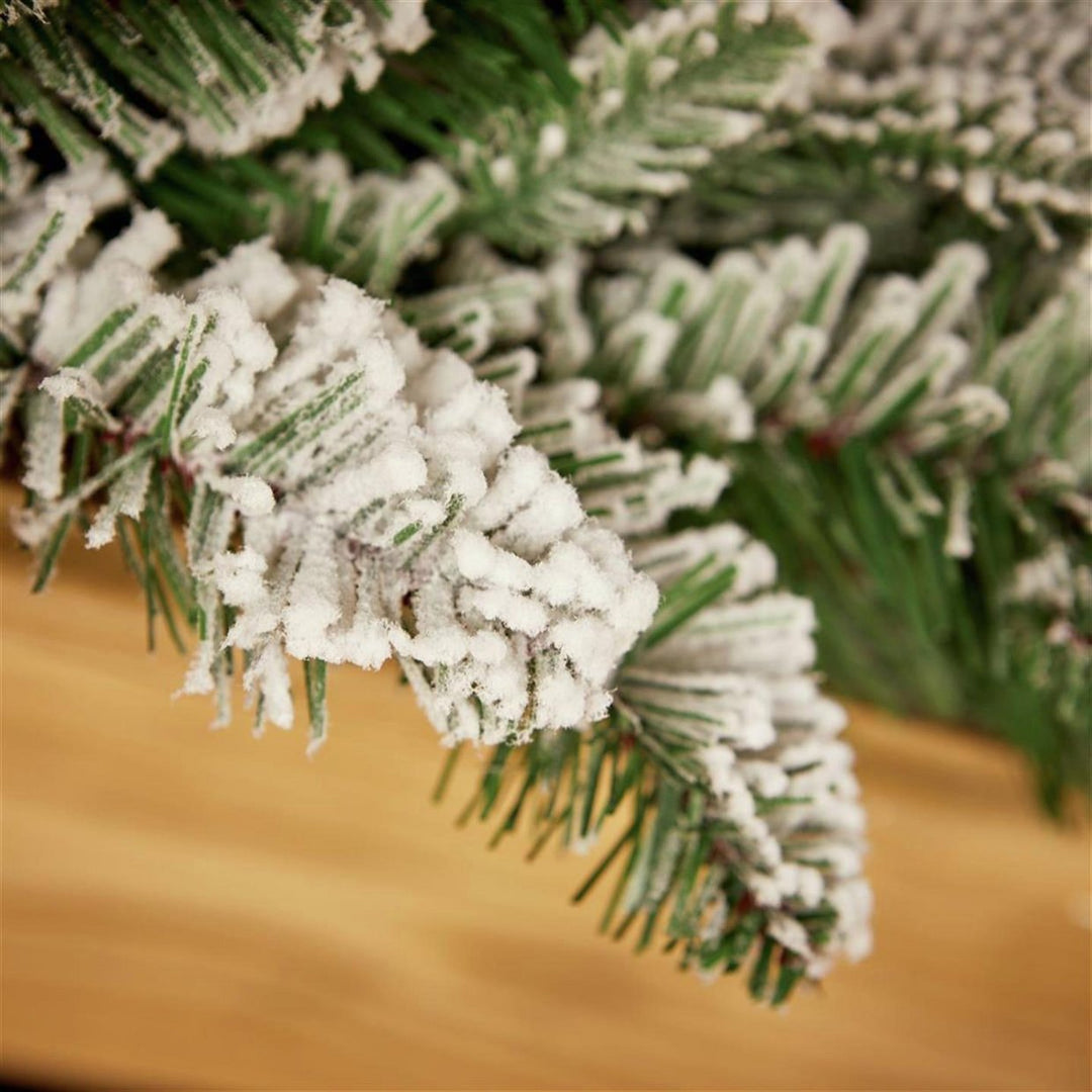 Premier Decorations 1.8m Snowy Christmas Garland - Green