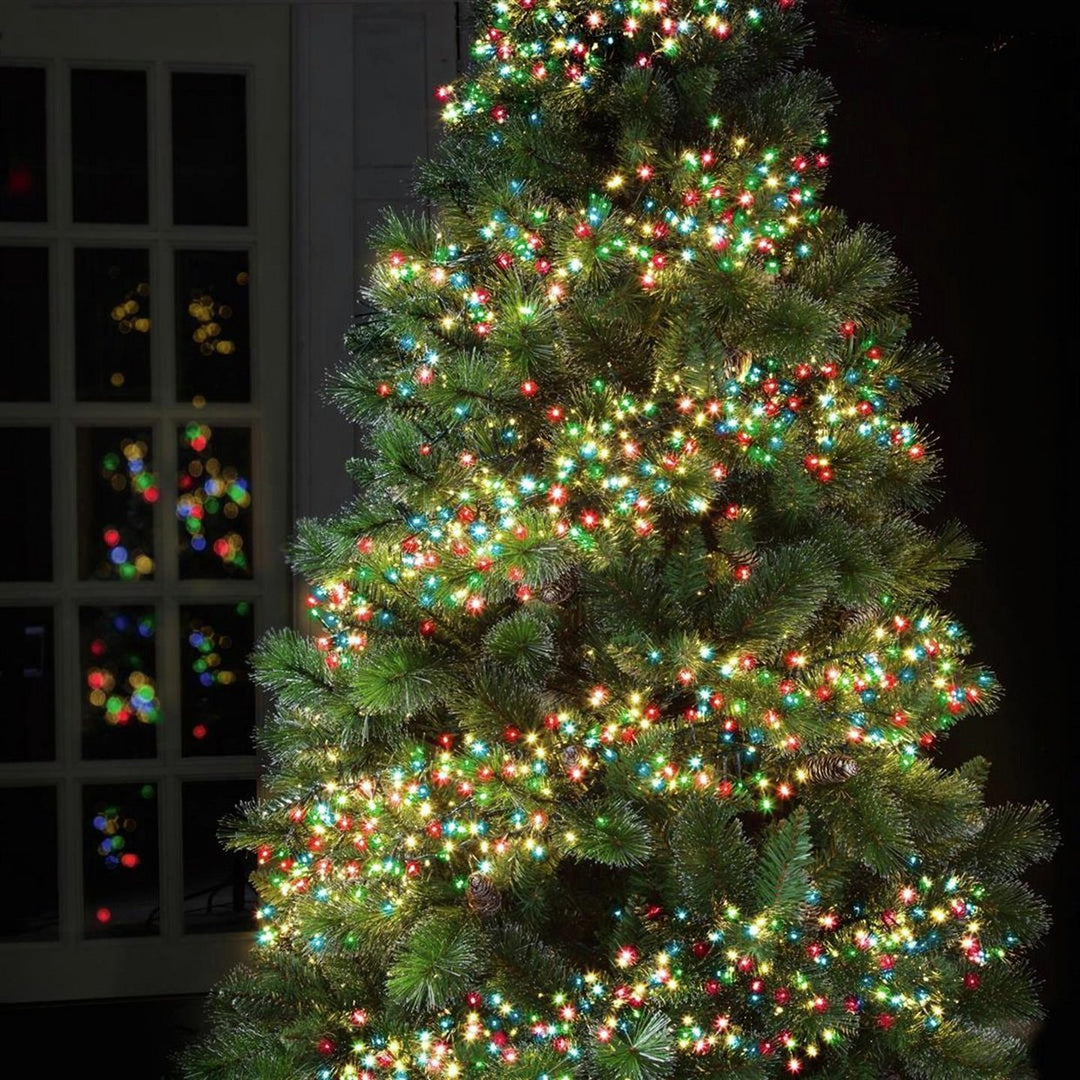 Premier Decorations 960 LED Clusters with Timer -Multicolour Christmas Lights