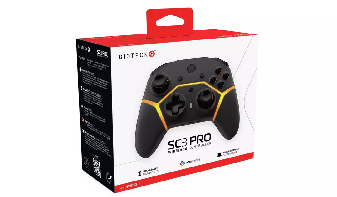 Gioteck SC3 Pro Nintendo Switch Wireless Controller - Black