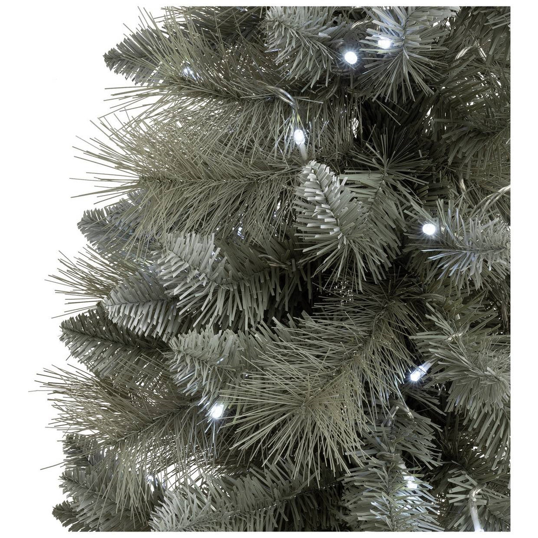 Habitat 6ft Pre lit Silver Snowy Christmas Tree