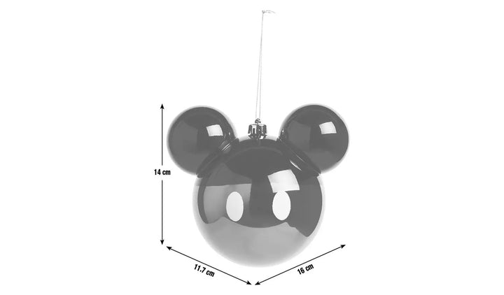 Disney Set Of Mickey & Minnie Mouse Christmas Baubles - Red