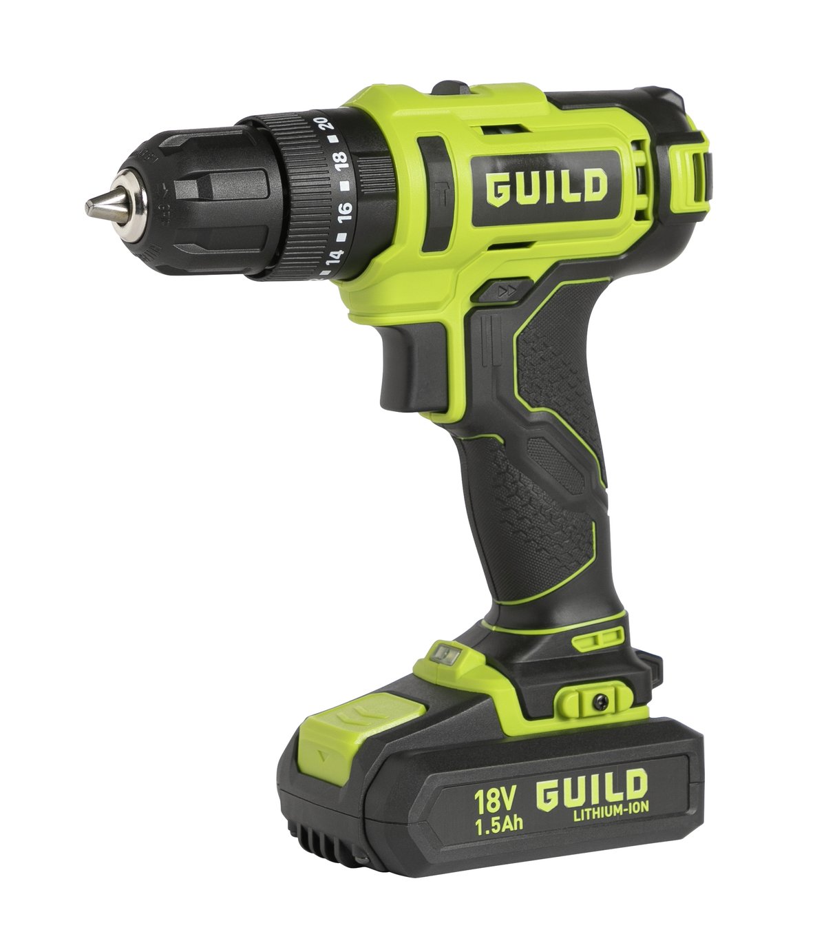 Guild 18V Cordless Impact Drill Driver with 100 Piece Accessory Kit - 2.0Ah