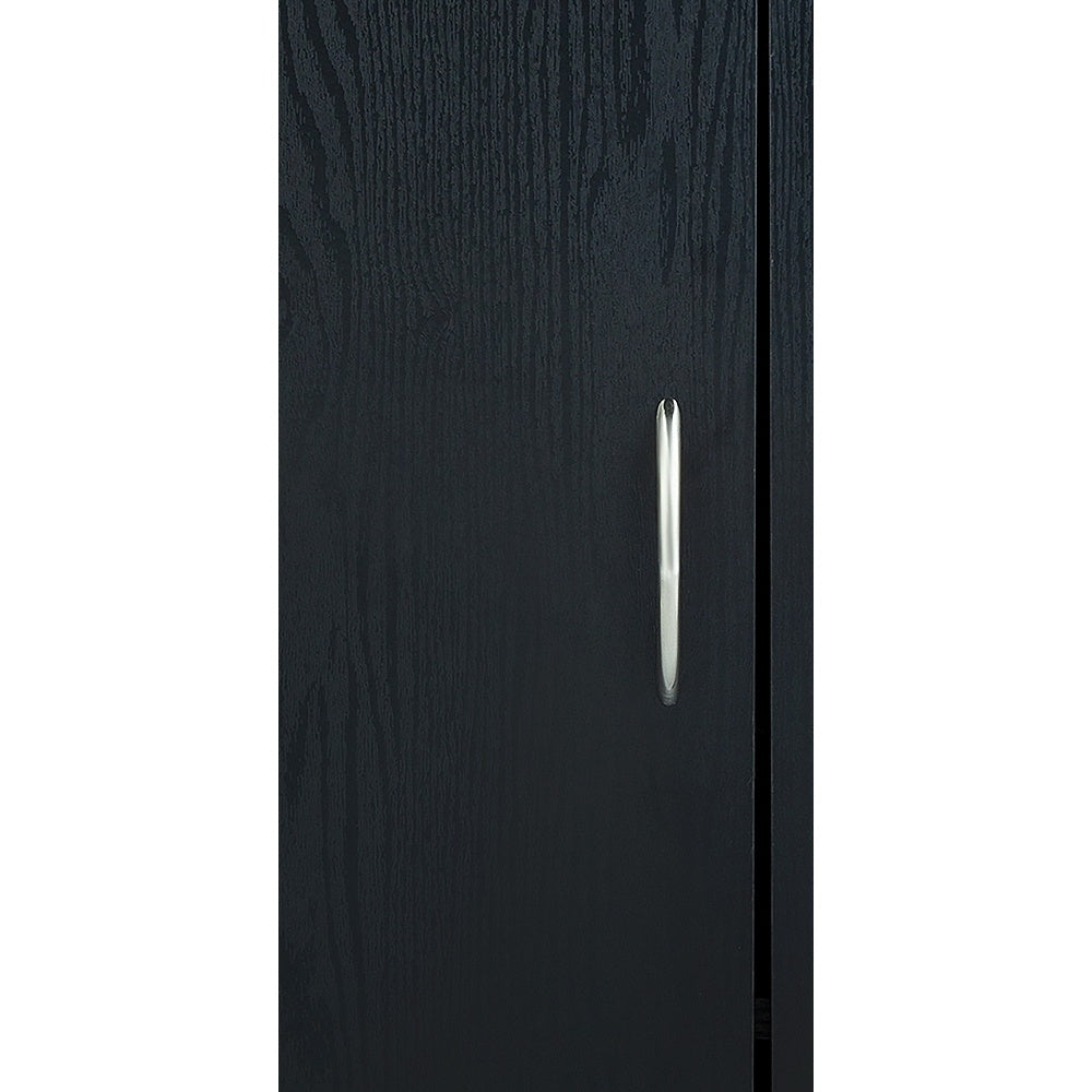 2 Door 1 Drawer Sideboard - Black