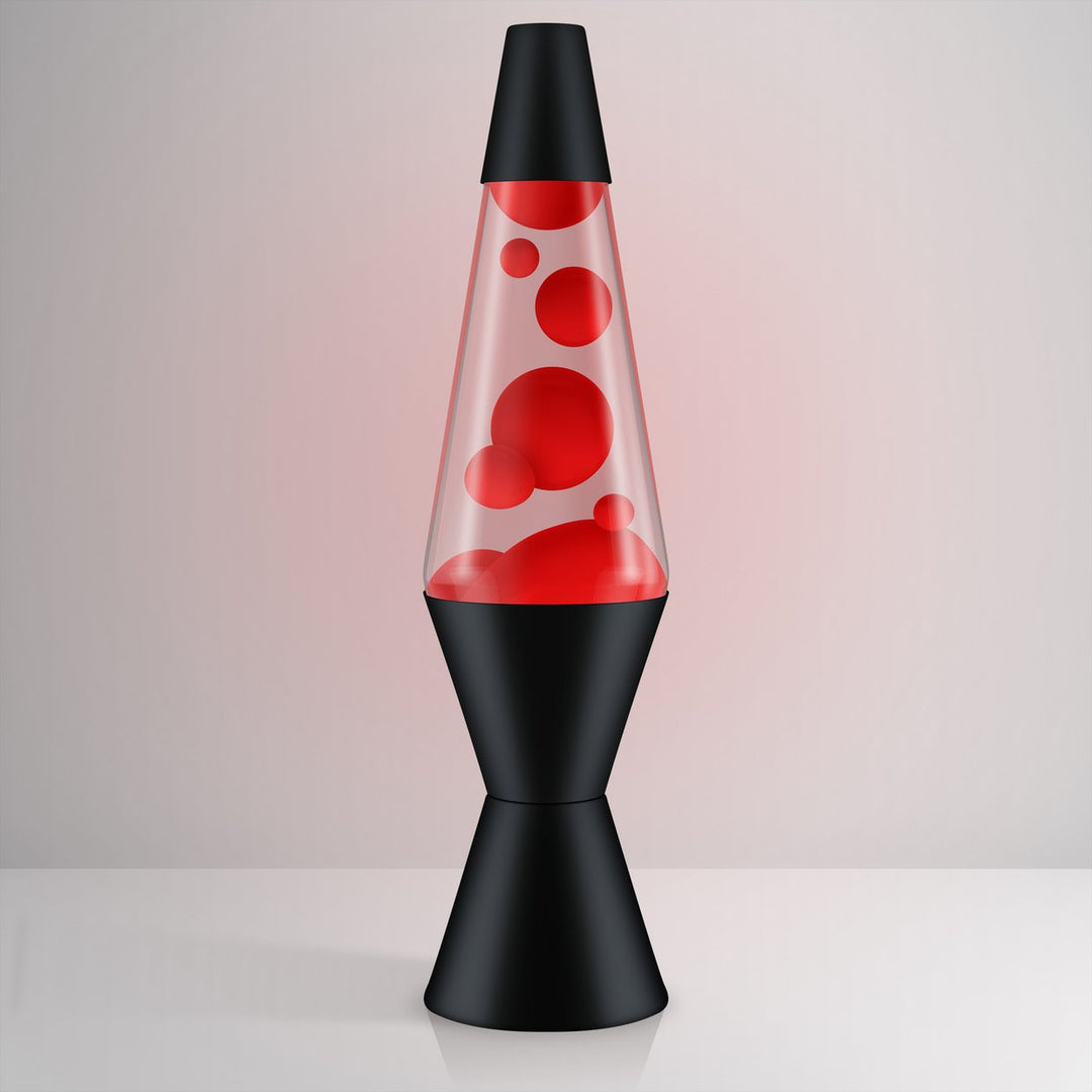 Lava 14.5in Black Lava Lamp - Red &amp; Clear