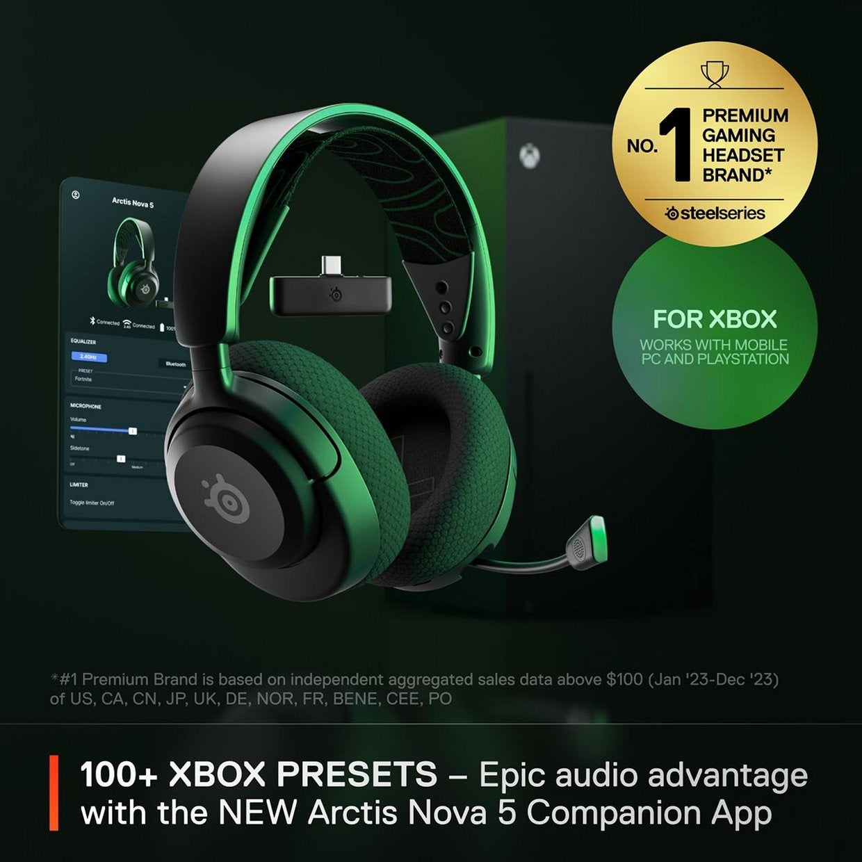 SteelSeries Arctis Nova 5X Xbox,PC,PS5,Switch Gaming Headset – GED