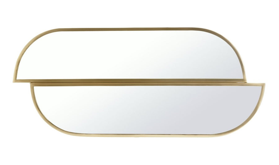 Habitat Pill Wall Mirror - Gold