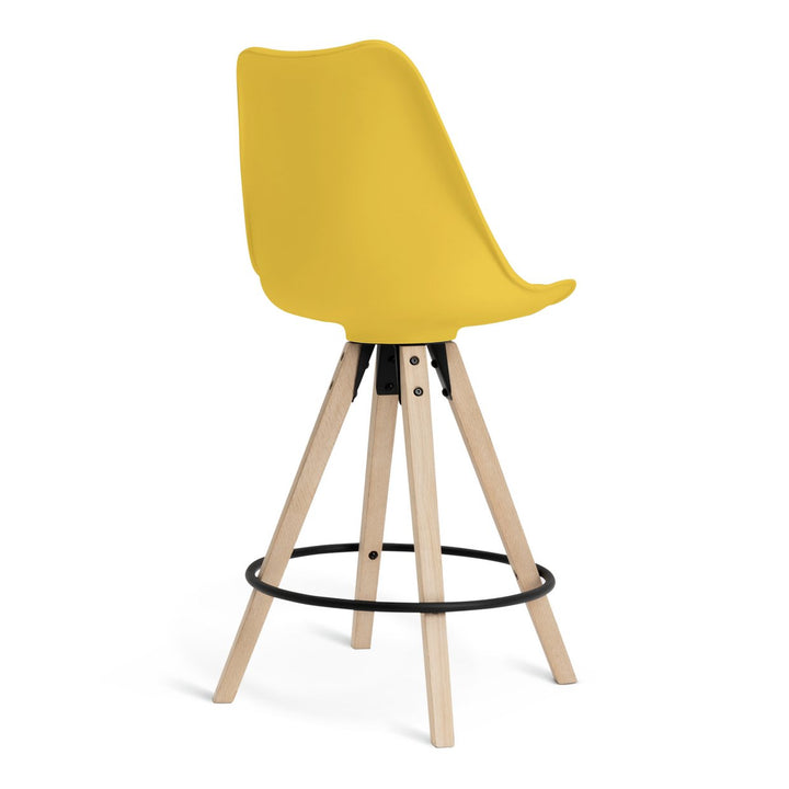 Habitat Jerry Pair of Counter Bar Stools - Mustard