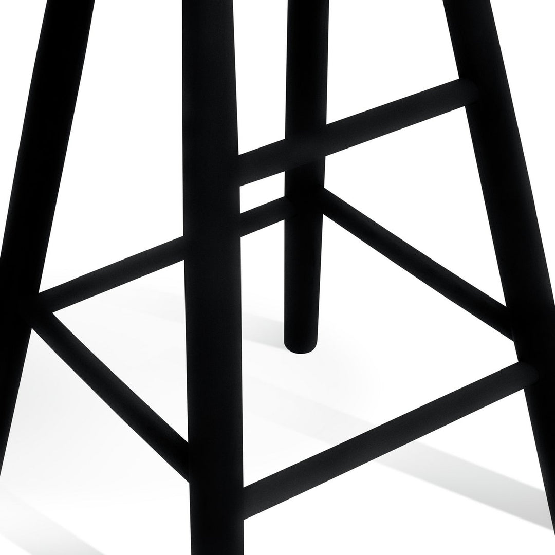 Habitat Barnwell Oak Tall Stool - Black