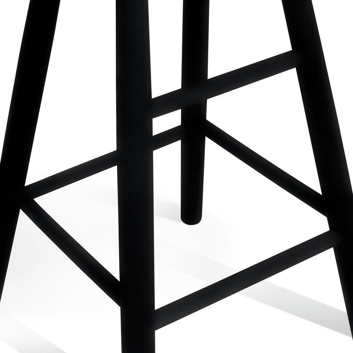 Habitat Barnwell Oak Tall Stool - Black